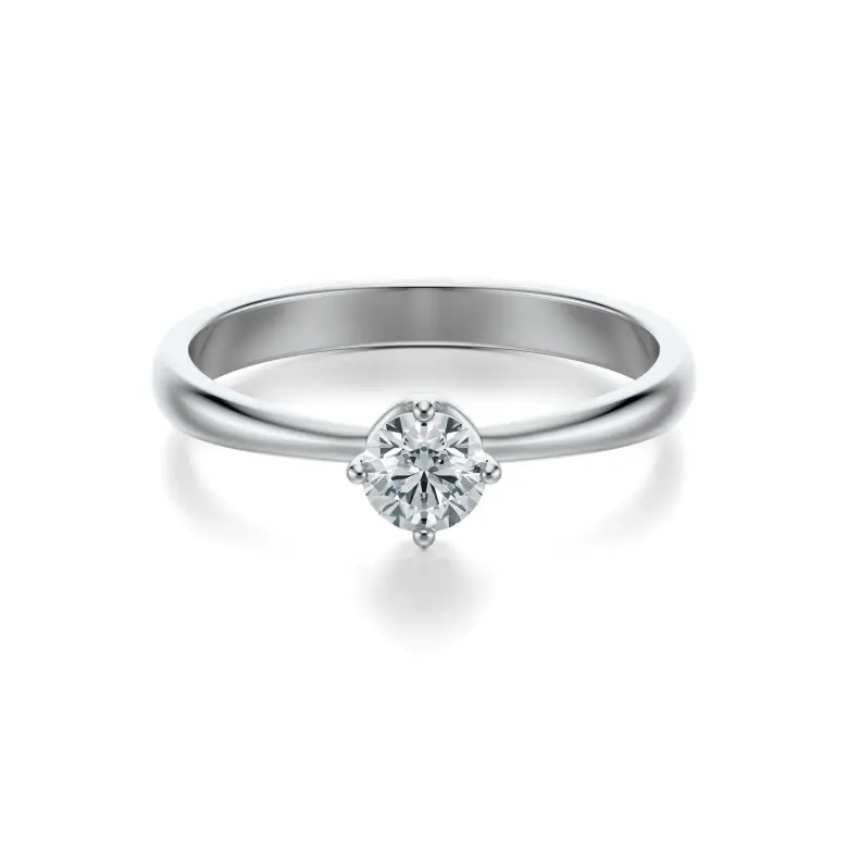 Pierścionek z białego złota z diamentem AJPZ_066